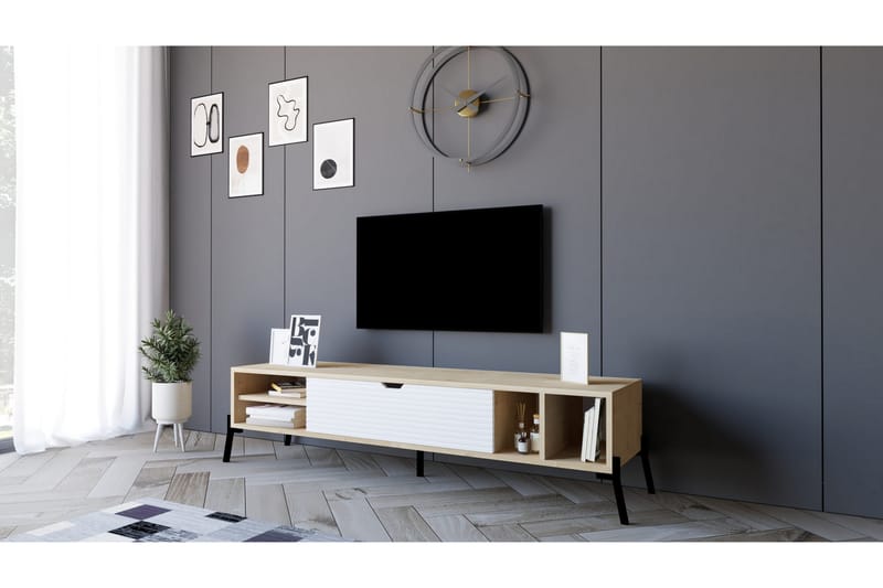 Rinorea Tv-benk 160x36 cm - Blå - Møbler - Mediamøbel & tv møbel - TV-benk & mediabenk