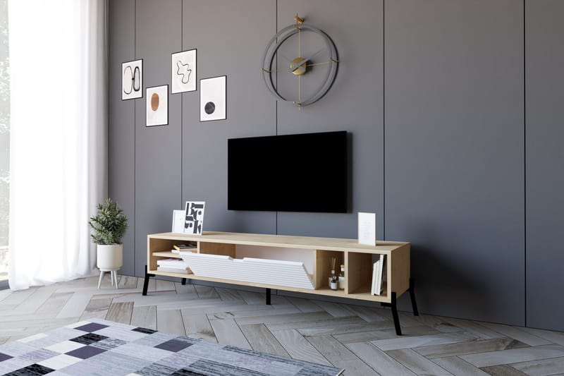 Rinorea Tv-benk 160x36 cm - Blå - Møbler - Mediamøbel & tv møbel - TV-benk & mediabenk