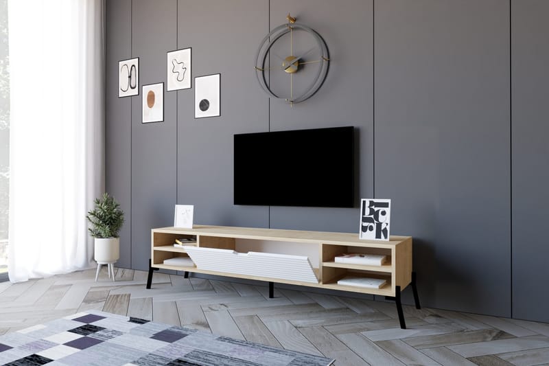 Rinorea Tv-benk 160x36 cm - Blå - TV-benk & mediabenk