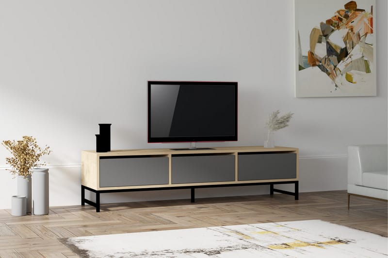 Rinorea Tv-benk 160x40 cm - Blå - TV-benk & mediabenk