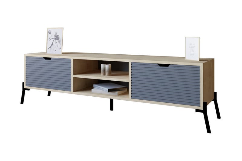 Rinorea Tv-benk 160x41 cm - Blå - Møbler - Mediamøbel & tv møbel - TV-benk & mediabenk