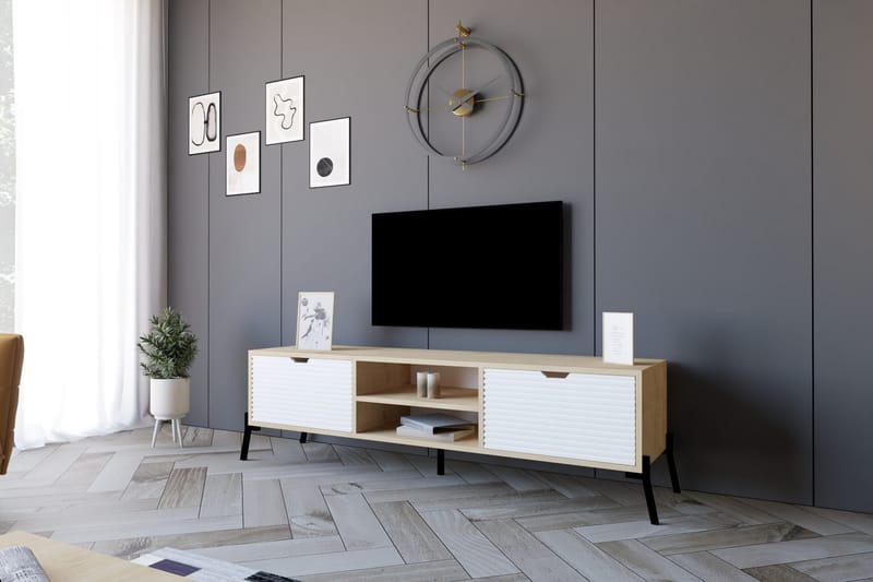 Rinorea Tv-benk 160x41 cm - Blå - Møbler - Mediamøbel & tv møbel - TV-benk & mediabenk