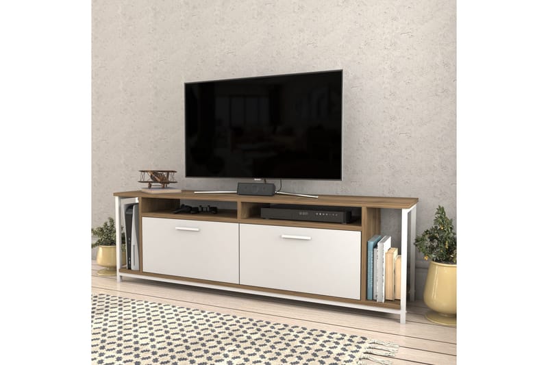 Rinorea Tv-benk 160x50,8 cm - Hvit - Møbler - Mediamøbel & tv møbel - TV-benk & mediabenk