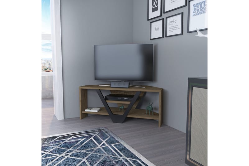 Rinorea Tv-benk 90x36,8 cm - Brun - TV-benk & mediabenk