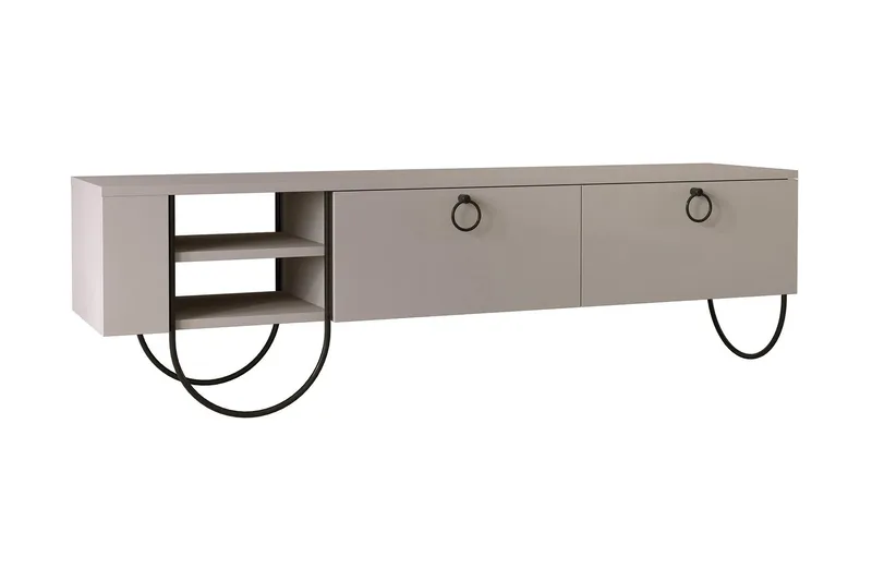 Riskalen TV-benk 150 cm, Grå