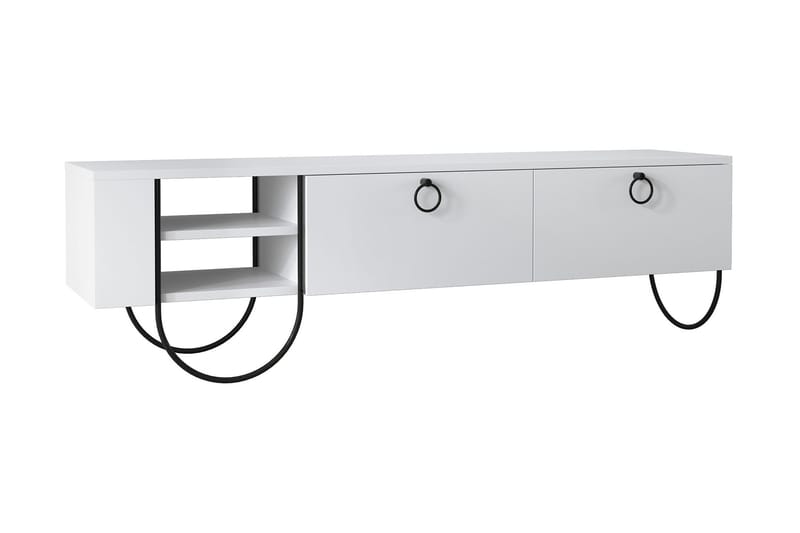 Riskalen TV-benk 150 cm, Hvit