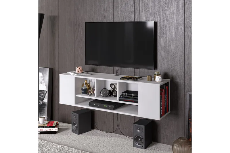 Risnabben TV-benk 135 cm - Hvit - Møbler - Mediamøbel & tv møbel - TV-benk & mediabenk