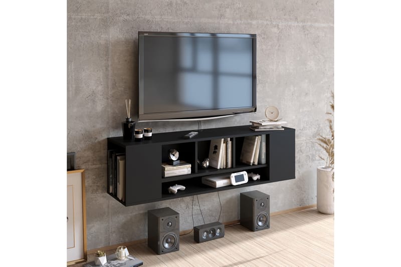Risnabben TV-benk 135 cm - Svart - Møbler - Mediamøbel & tv møbel - TV-benk & mediabenk