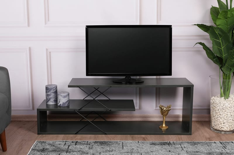 Riyana Tv-benk 120 cm - Antrasitt - Møbler - Mediamøbel & tv møbel - TV-benk & mediabenk