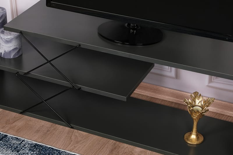 Riyana Tv-benk 120 cm - Antrasitt - Møbler - Mediamøbel & tv møbel - TV-benk & mediabenk