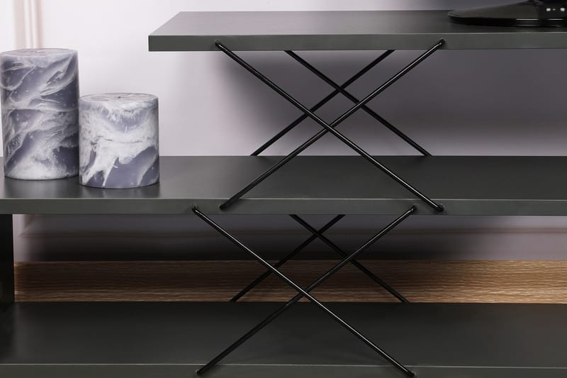 Riyana Tv-benk 120 cm - Antrasitt - Møbler - Mediamøbel & tv møbel - TV-benk & mediabenk