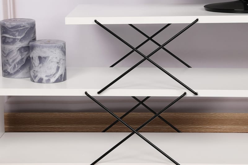 Riyana Tv-benk 120 cm - Hvit - Møbler - Mediamøbel & tv møbel - TV-benk & mediabenk