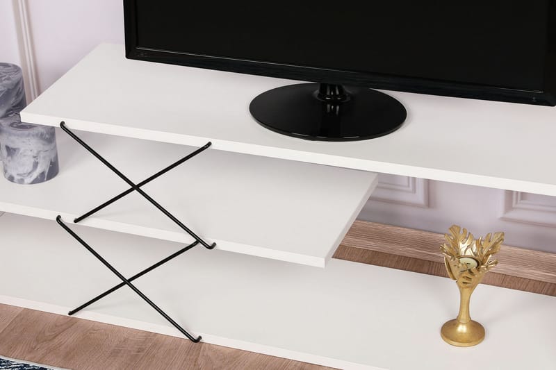 Riyana Tv-benk 120 cm - Hvit - Møbler - Mediamøbel & tv møbel - TV-benk & mediabenk