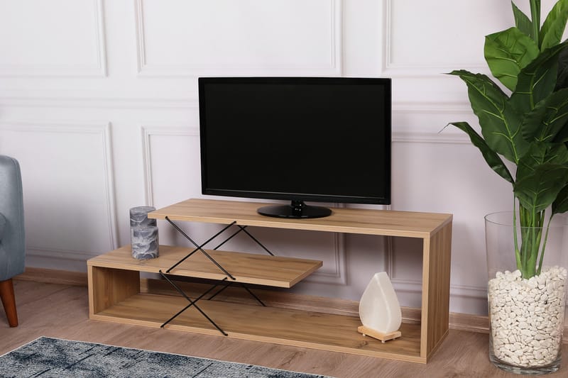 Riyana TV-benk 120 cm - Natur - Møbler - Mediamøbel & tv møbel - TV-benk & mediabenk