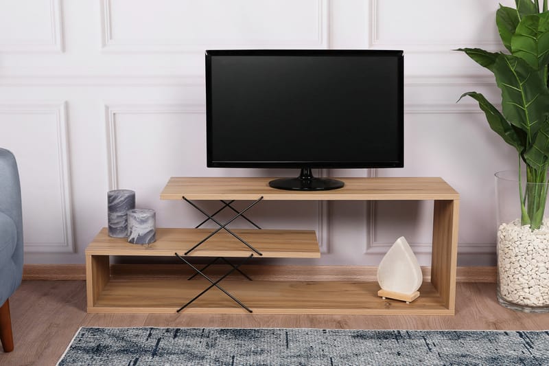 Riyana TV-benk 120 cm - Natur - Møbler - Mediamøbel & tv møbel - TV-benk & mediabenk