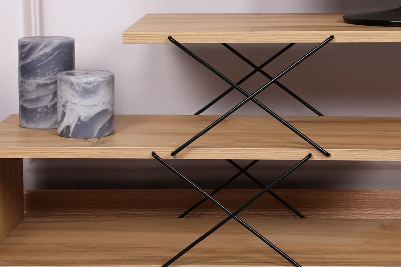 Riyana TV-benk 120 cm - Natur - Møbler - Mediamøbel & tv møbel - TV-benk & mediabenk