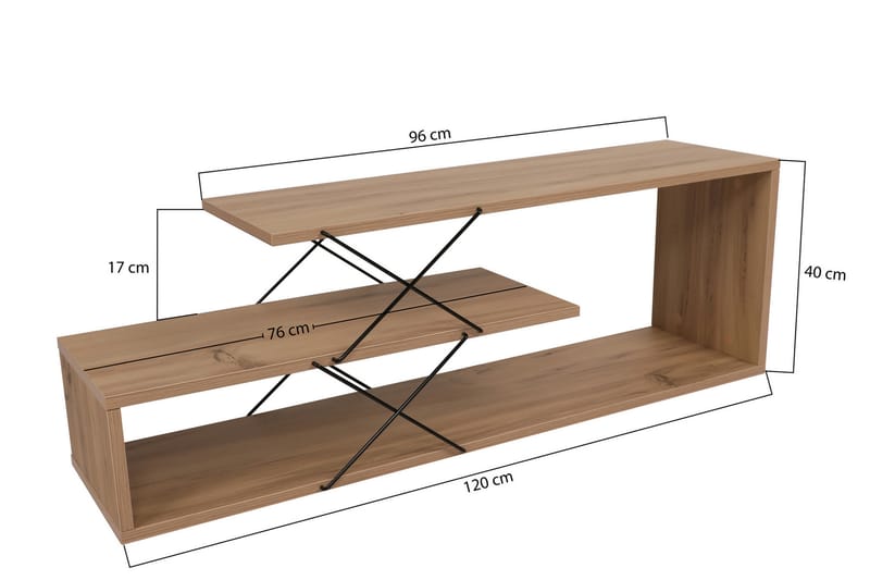 Riyana TV-benk 120 cm - Natur - Møbler - Mediamøbel & tv møbel - TV-benk & mediabenk