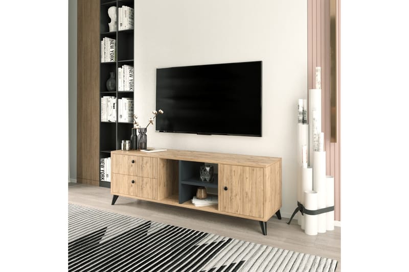 Ruelle Tv-benk 150 cm - Natur - Møbler - Mediamøbel & tv møbel - TV-benk & mediabenk