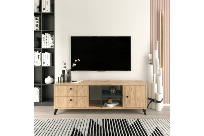 Ruelle Tv-benk 150 cm - Natur - TV-benk & mediabenk