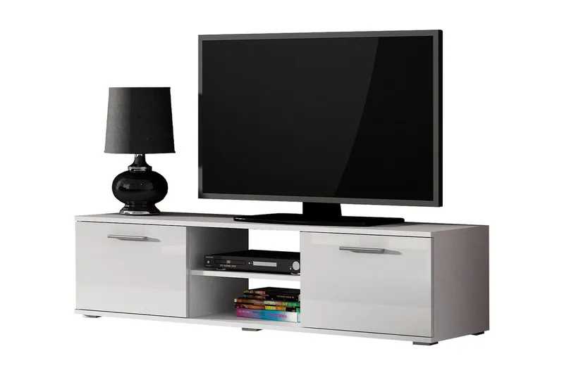 Ruskelsby TV-bänk 140 cm White - Møbler - Mediamøbel & tv møbel - TV-benk & mediabenk