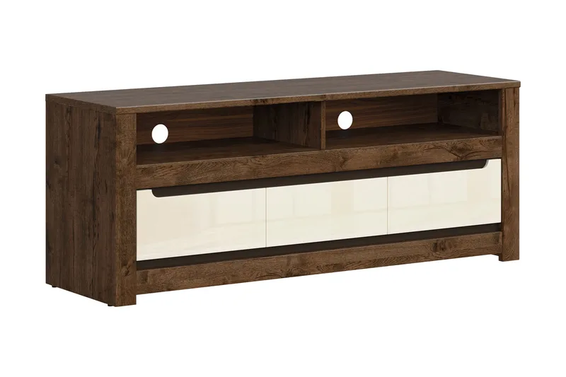 Ruso TV-benk 149 cm - Tre/natur|Hvit - Møbler - Mediamøbel & tv møbel - TV-benk & mediabenk