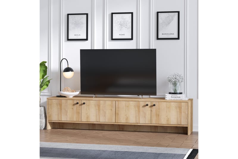 Saddaro TV-benk 180 cm - Natur - Møbler - Mediamøbel & tv møbel - TV-benk & mediabenk