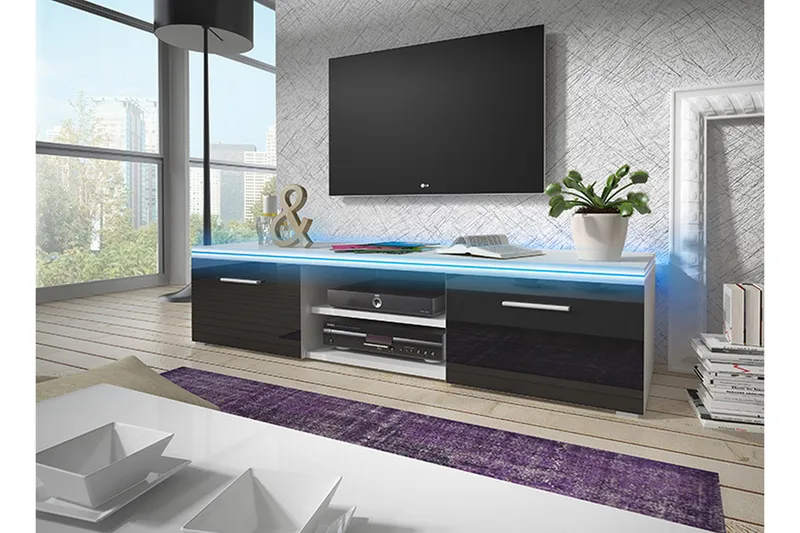 Sahra TV-Benk 150 cm, Hvit