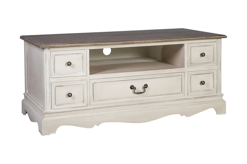 Samira TV-benk New 117 cm, Hvit