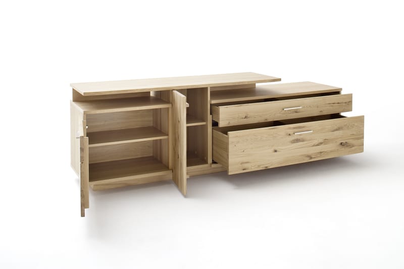 Santorini TV-benk 210 cm - Tre/Natur - Møbler - Mediamøbel & tv møbel - TV-benk & mediabenk