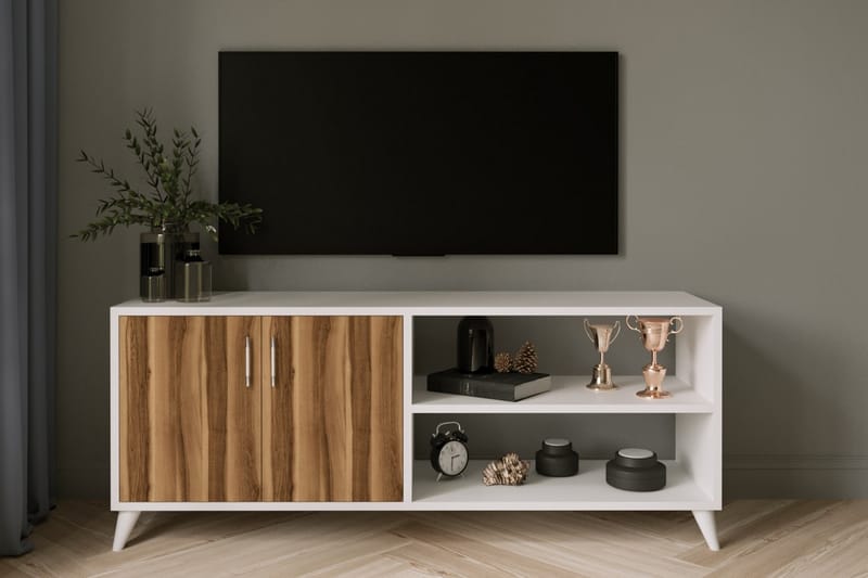 Sarisu Tv-benk 150 cm - Natur/Hvit - TV-benk & mediabenk