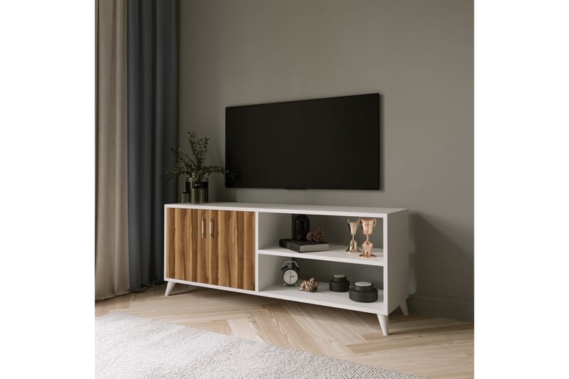 Sarisu Tv-benk 150 cm - Natur/Hvit - TV-benk & mediabenk