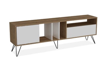 Schwefel TV-Benk 180 cm - Valnøtt|Svart|Hvit - Møbler - Mediamøbel & tv møbel - TV-benk & mediabenk