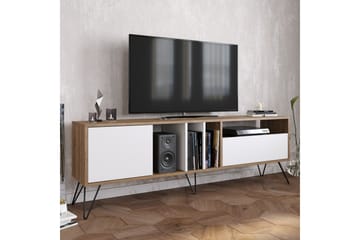 Schwefel TV-Benk 180 cm - Valnøtt|Svart|Hvit - Møbler - Mediamøbel & tv møbel - TV-benk & mediabenk
