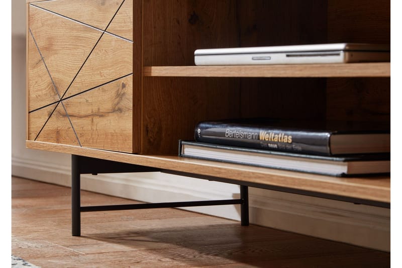 Seddik Tv-benk 45x160 cm Rektangulær - Brun - Møbler - Mediamøbel & tv møbel - TV-benk & mediabenk