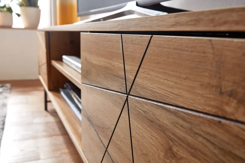 Seddik Tv-benk 45x160 cm Rektangulær - Brun - Møbler - Mediamøbel & tv møbel - TV-benk & mediabenk