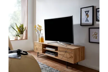 Seddik Tv-benk 45x160 cm Rektangulær - Brun - Møbler - Mediamøbel & tv møbel - TV-benk & mediabenk