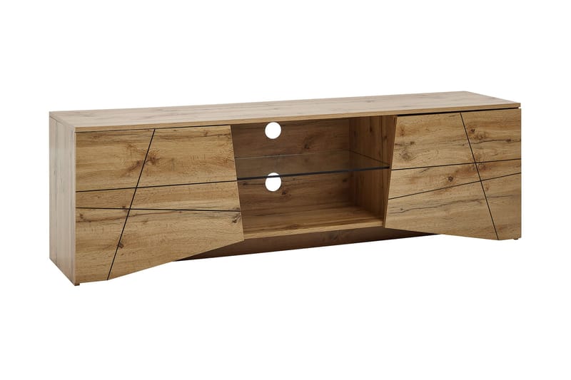 Seddik Tv-Benk 50x160 cm Rektangulær - Brun - Møbler - Mediamøbel & tv møbel - TV-benk & mediabenk