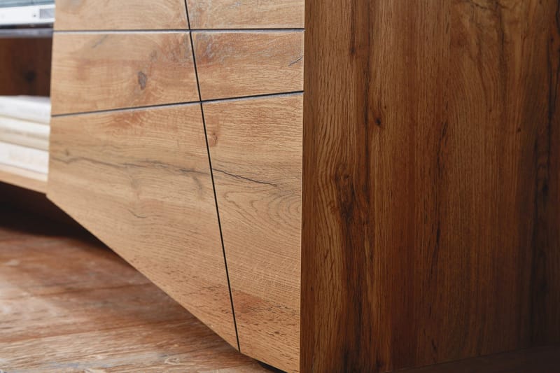 Seddik Tv-Benk 50x160 cm Rektangulær - Brun - Møbler - Mediamøbel & tv møbel - TV-benk & mediabenk