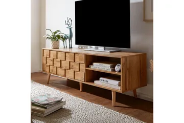 Seddik Tv-benk 51x160 cm Rektangulær - Brun - Møbler - Mediamøbel & tv møbel - TV-benk & mediabenk