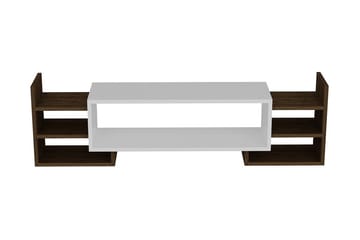 Semour TV-benk 90 cm - Hvit/Valnøtt - Møbler - Mediamøbel & tv møbel - TV-benk & mediabenk