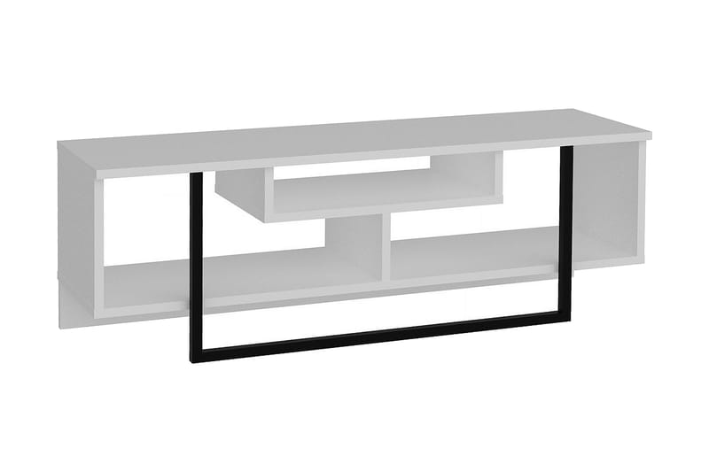 Sholly TV-Benk 119 cm - Hvit|Svart - Møbler - Mediamøbel & tv møbel - TV-benk & mediabenk