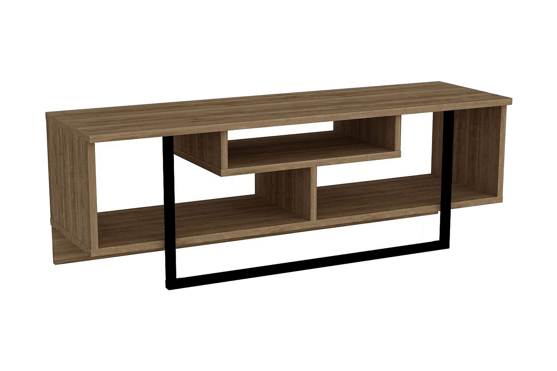 Sholly TV-Benk 119 cm - Valnøtt|Svart