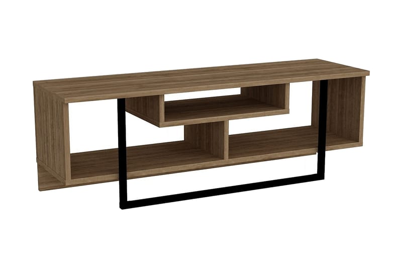 Sholly TV-Benk 119 cm, Valnøtt|Svart