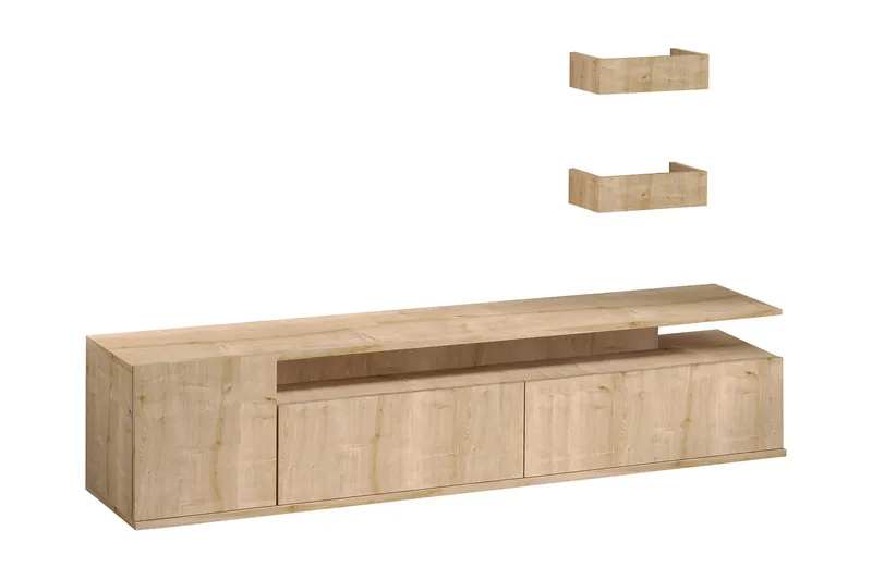 Sinox Tv-benk 180 cm - Natur/Hvit - Møbler - Mediamøbel & tv møbel - TV-benk & mediabenk