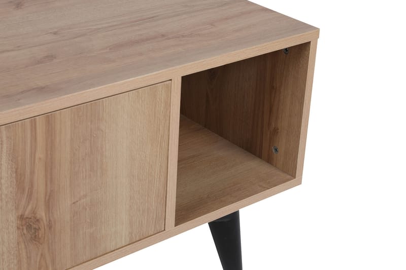 Sisli TV-benk 150 cm - Natur / Svart - Møbler - Mediamøbel & tv møbel - TV-benk & mediabenk