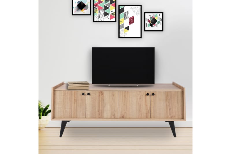 Sogel TV-benk 150 cm - Natur - Møbler - Mediamøbel & tv møbel - TV-benk & mediabenk