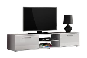 Soho Frittstående TV-benk 180 cm med Oppbevaring i Malt Tre - Hvit - Møbler - Mediamøbel & tv møbel - TV-benk & mediabenk