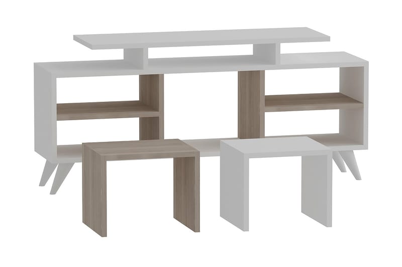 Sqandie TV-benk 120 cm - Hvit - Møbler - Mediamøbel & tv møbel - TV-benk & mediabenk