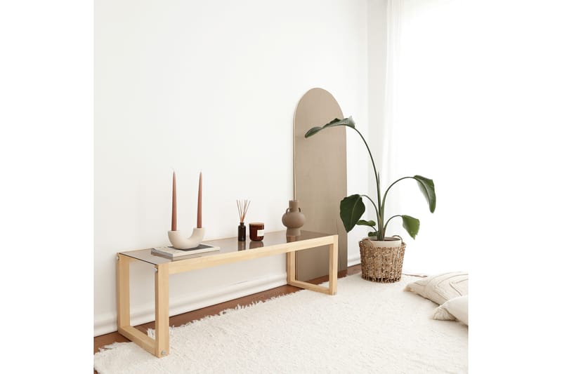 Sqandie TV-benk 130 cm - Natur - Møbler - Mediamøbel & tv møbel - TV-benk & mediabenk
