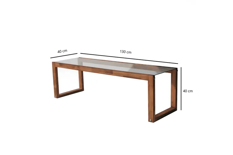 Sqandie Tv-benk 130 cm - Natur - Møbler - Mediamøbel & tv møbel - TV-benk & mediabenk